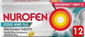 Nurofen Cold & Flu Film-Coated Tablets 12 Tablets