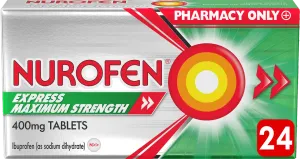 Nurofen Express Maximum Strength 400mg Tablets​ 24 Tablets