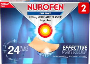 Nurofen Durance 200mg Medicated Plasters​ 2 Plasters
