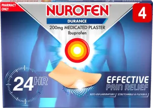 Nurofen Durance 200mg Medicated Plasters​ 4 Plasters