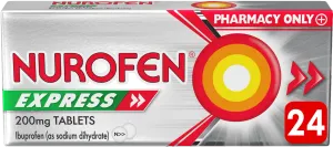 Nurofen Express 200mg Tablets 24 Tablets